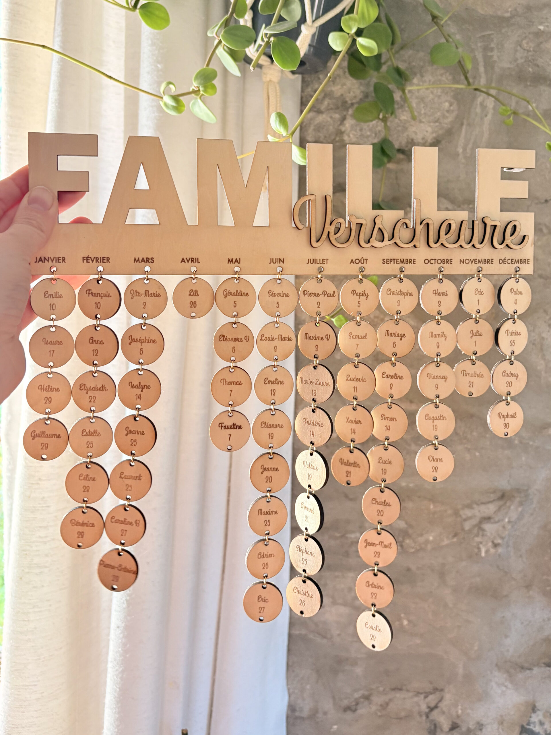 Calendrier perpétuel des anniversaires – Image 3