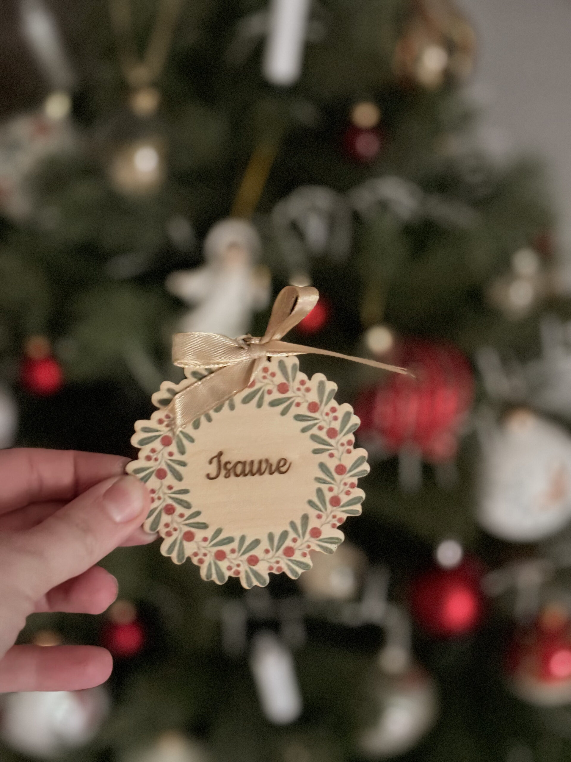 Marque-place/décoration de sapin
